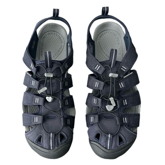 KEEN Clearwater CNX Men\'s 14 Sky Captain Black Water Hiking Sandals 1027407⁠ main image 5